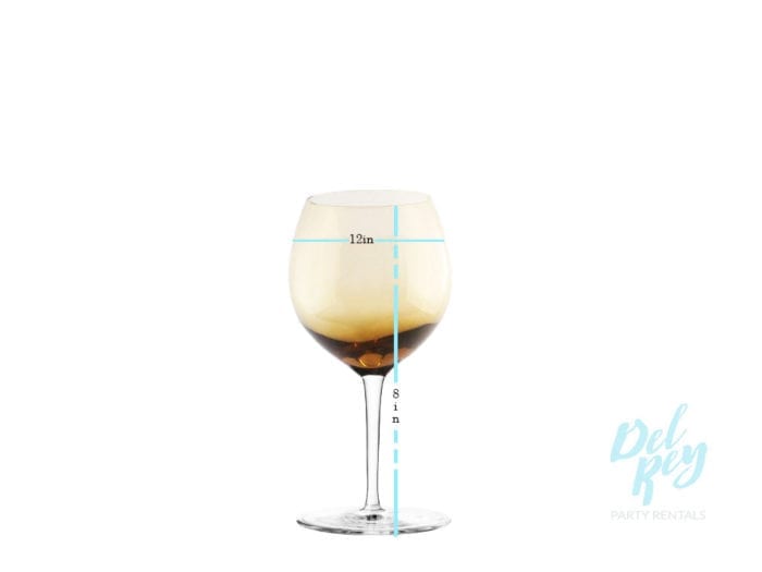Amber Wine Glass 17.5oz - Image 2