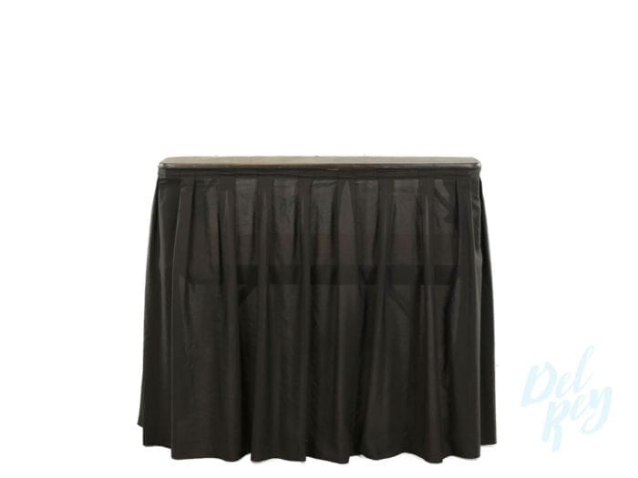 4 Ft. Skirted Black Bar