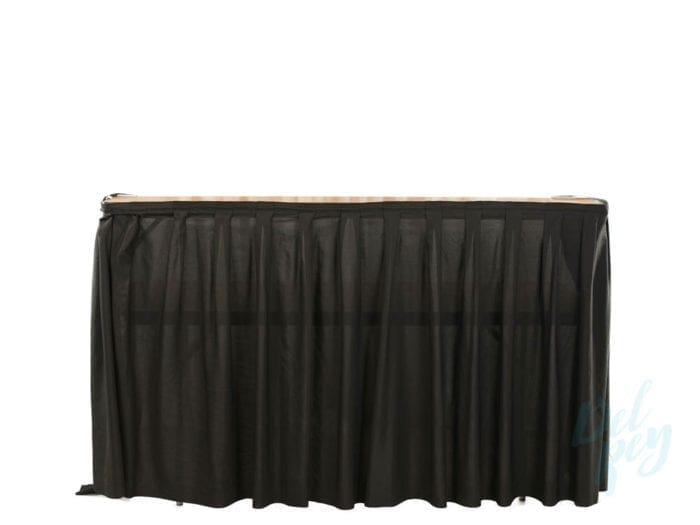 6 Ft. Skirted Black Bar