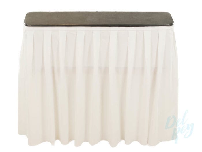 Skirted White Bar 4ft - Image 2