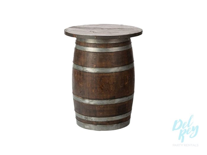 Barrel Cocktail Table- 24" diam.