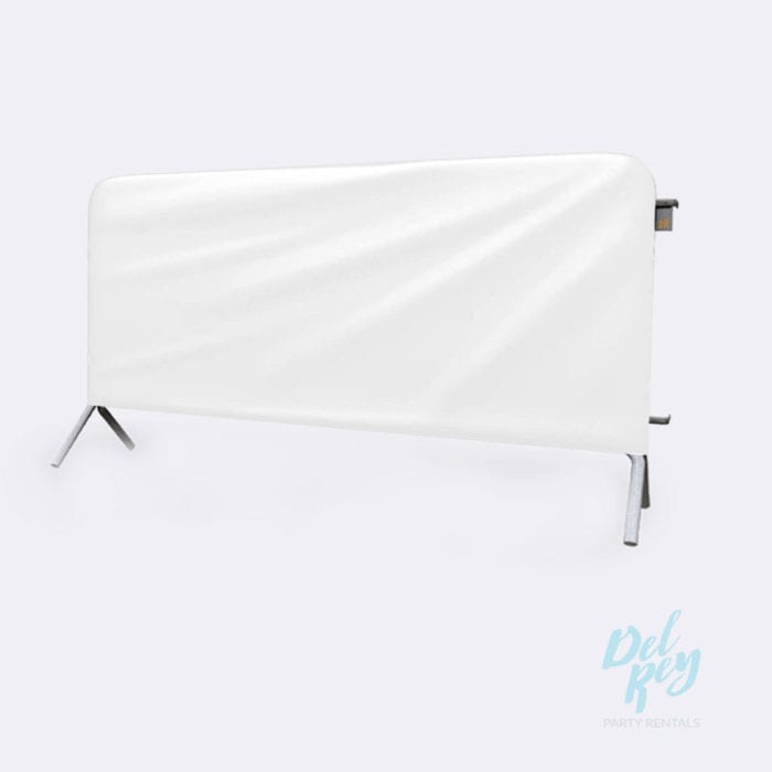 Metal Barricade with White Cover 7ft