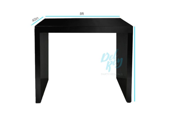Black Arc Communal Table 8' x 40" x 42" High - Image 2
