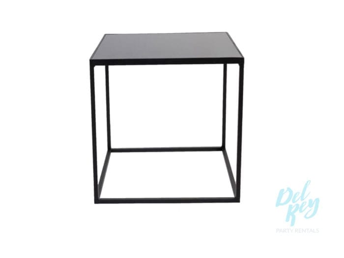 Black Iron Square Coffee Table 18" X 18" X 18" High
