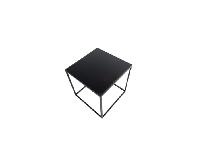 Black Iron Square Coffee Table 18" X 18" X 18" High - Image 3