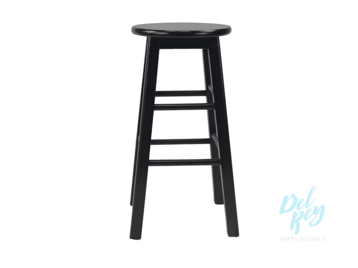Black Wood Bar Stool