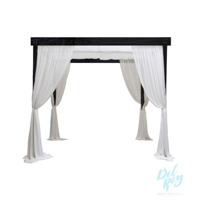 Black Farmhouse Cabanas 10' X 10'