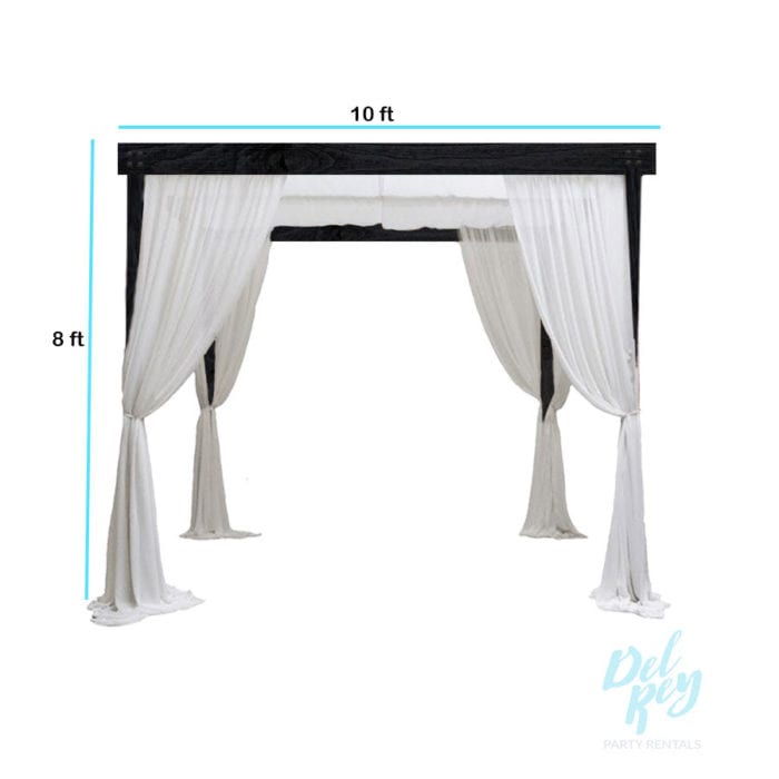 Black Farmhouse Cabanas 10' X 10' - Image 2