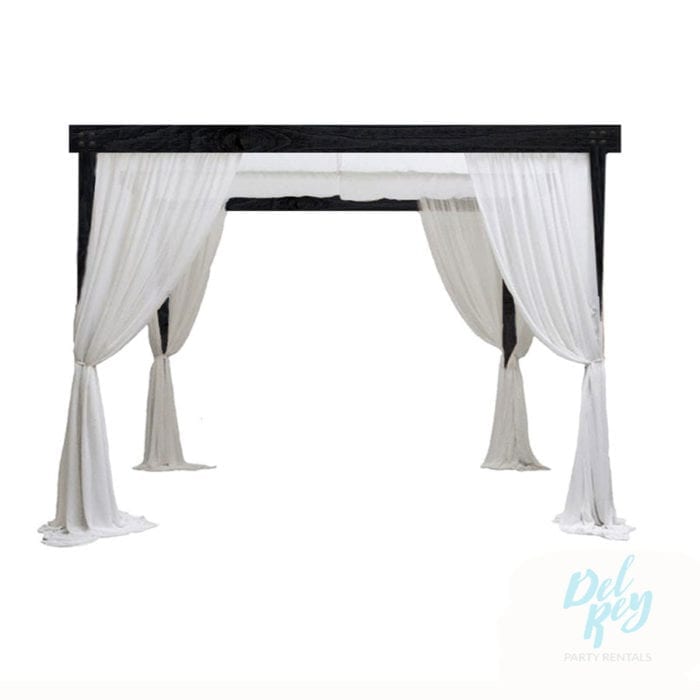 Black Farmhouse Cabanas 12' X 12'