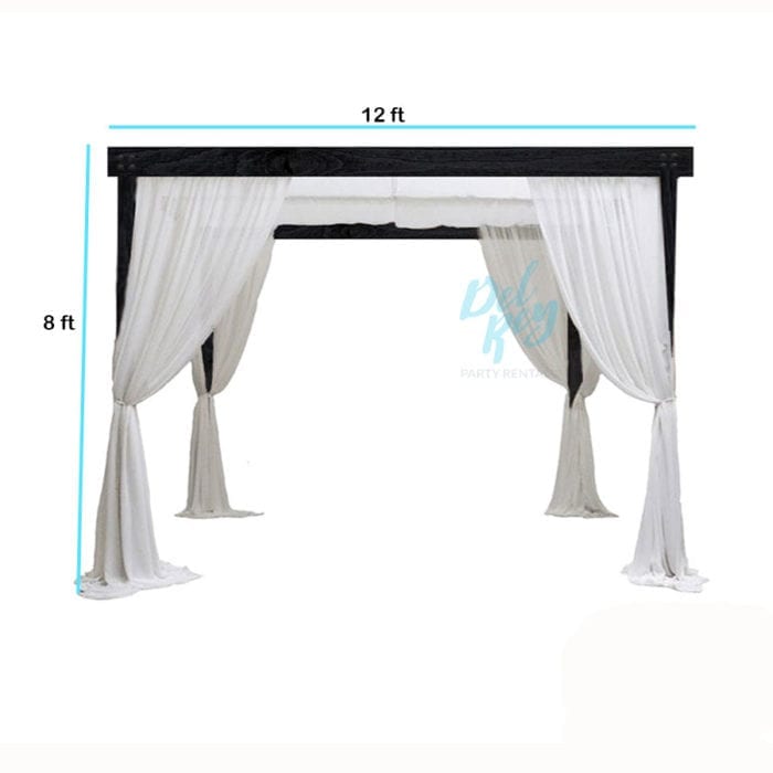 Black Farmhouse Cabanas 12' X 12' - Image 2