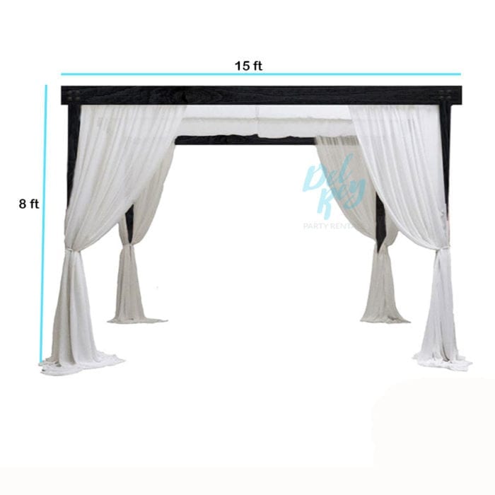 Black Farmhouse Cabana 15' X 15' - Image 2