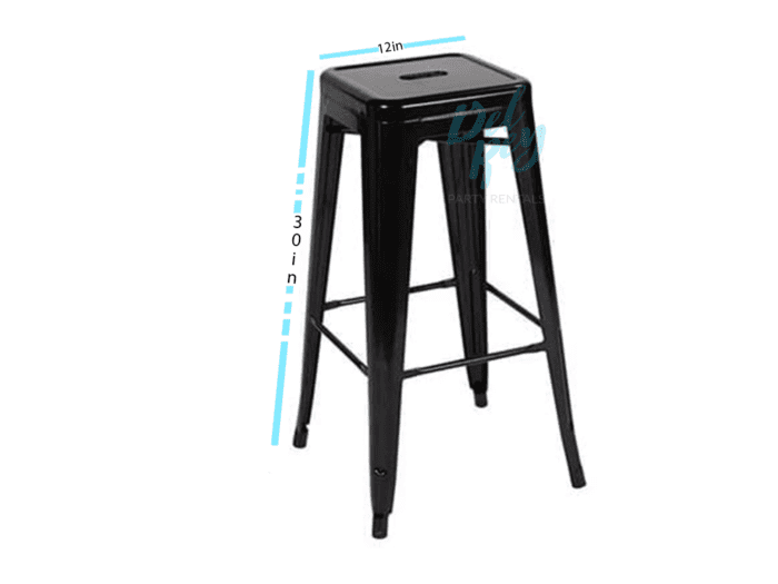 Black Tolix Metal Barstool - Image 2