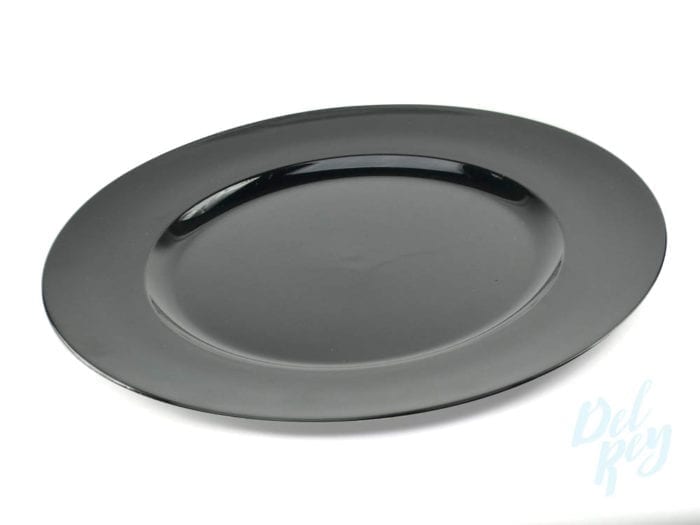 Black Charger Plate