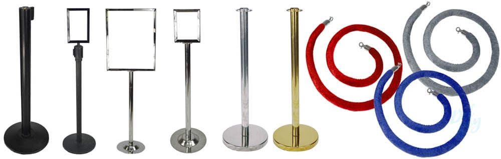 Chrome Stanchions and Ropes