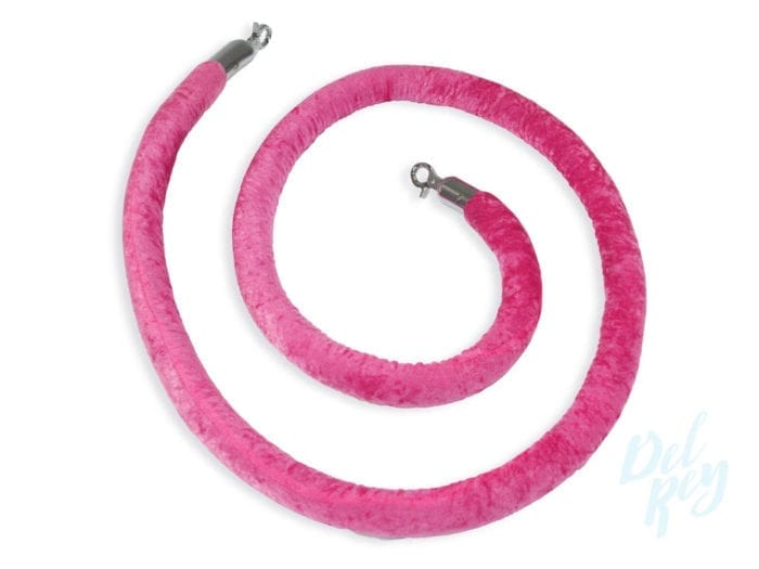 Magenta Velvet Stanchion Rope - 6 ft.
