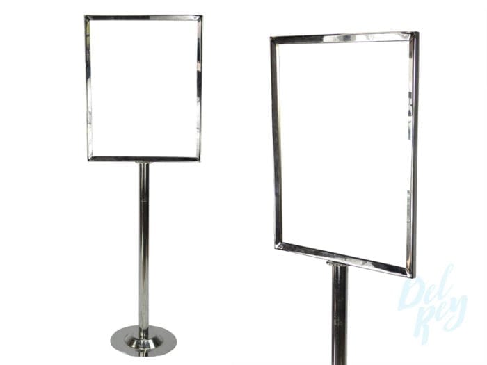 Chromed Sign Holder with stand 22″ x28”