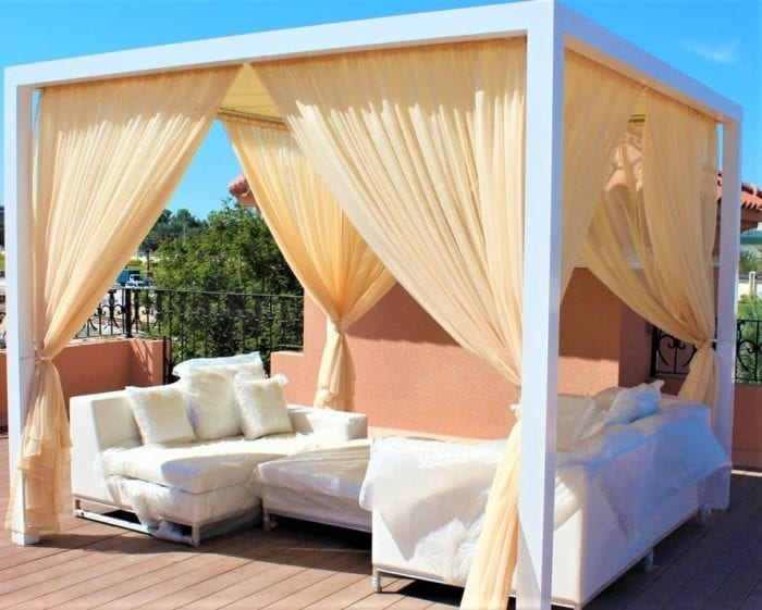 White Farmhouse Cabana - Image 3
