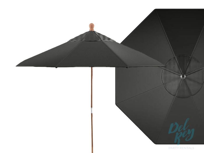 Charcoal Gray Market Umbrella