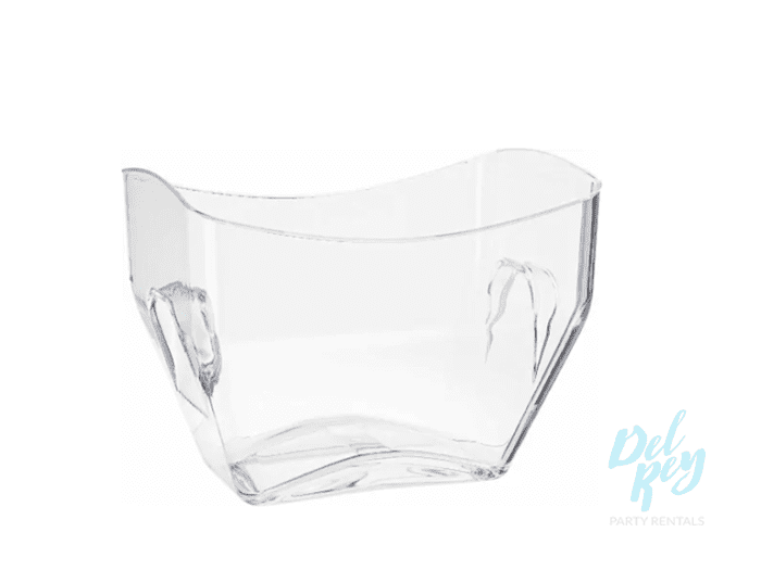 Clear  Beverage Ice Tub 12.5" x 8.5" x 9.75"