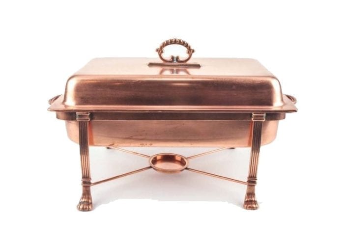 Copper Chaffing Dish 8 Quart