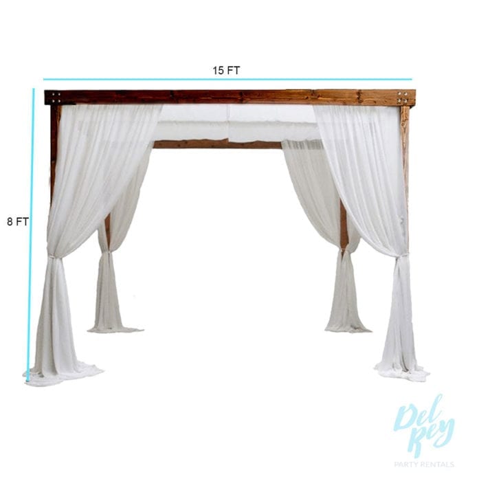 Descanso Cabana with Draping 15'X15' - Image 2