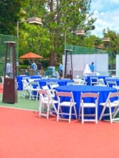 Dinner Party on tennis court!