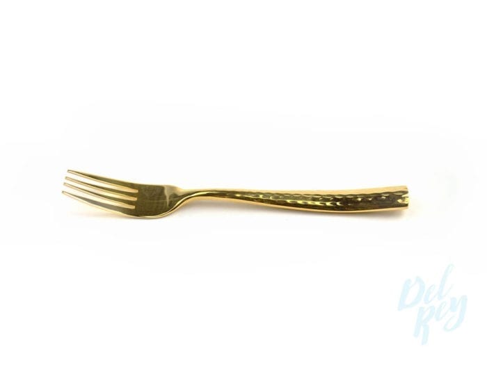 Paris Gold Hammered Salad Fork