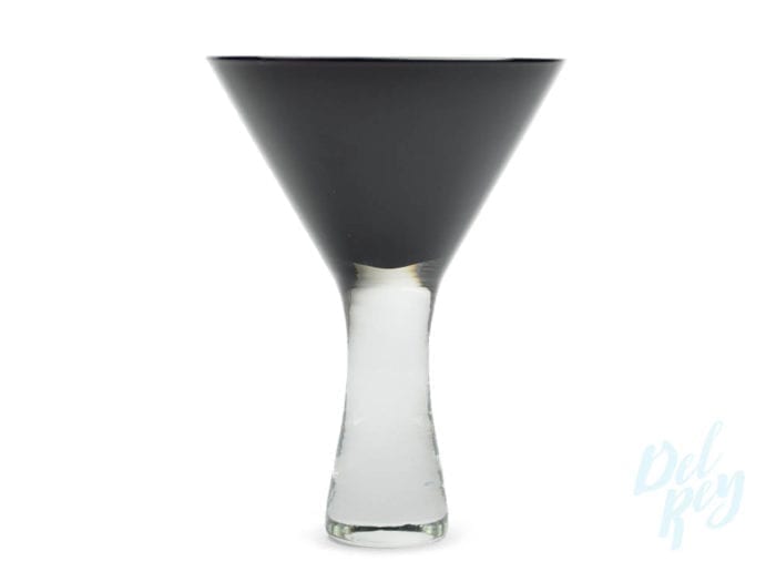 Martini Glass Midnight Black 10oz.
