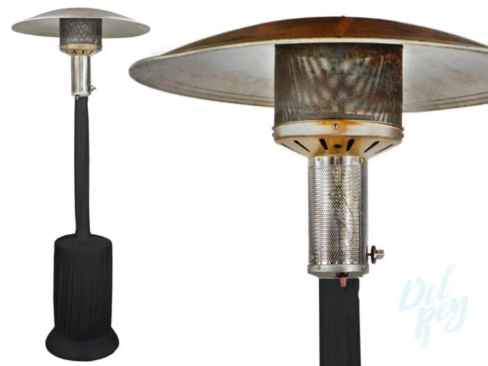 Black Velon Wrapped Patio Heater 8FT