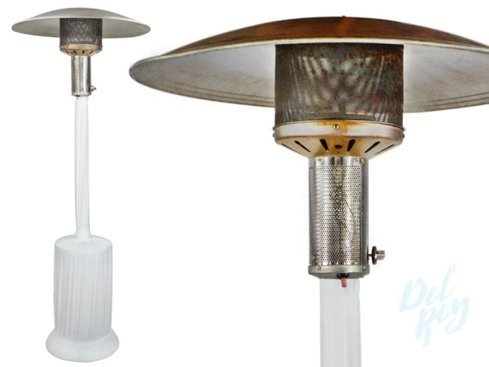 White Velon Wrapped Patio Heater 8FT