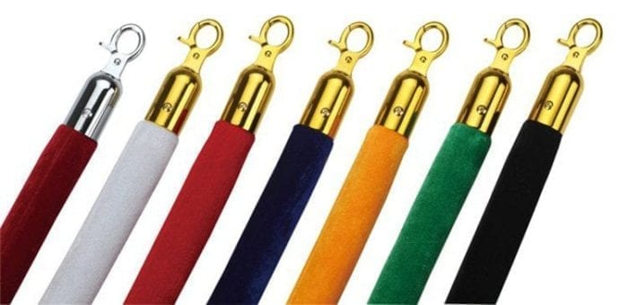 Custom Color Velvet Ropes