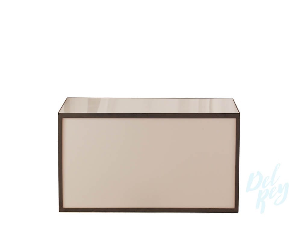 White Acrylic Square Table 36 X 22 20 High White Acrylic Square Table 36 X 22 20 High