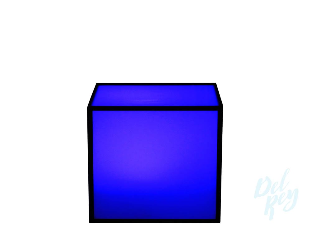 light up cube table