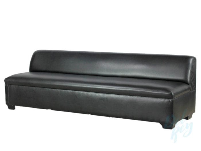8 ft. Black Lounge Armless Sofa - Image 2