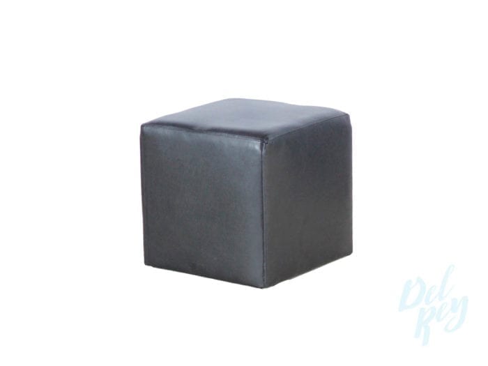 Black Lounge Cube Ottoman - Image 2