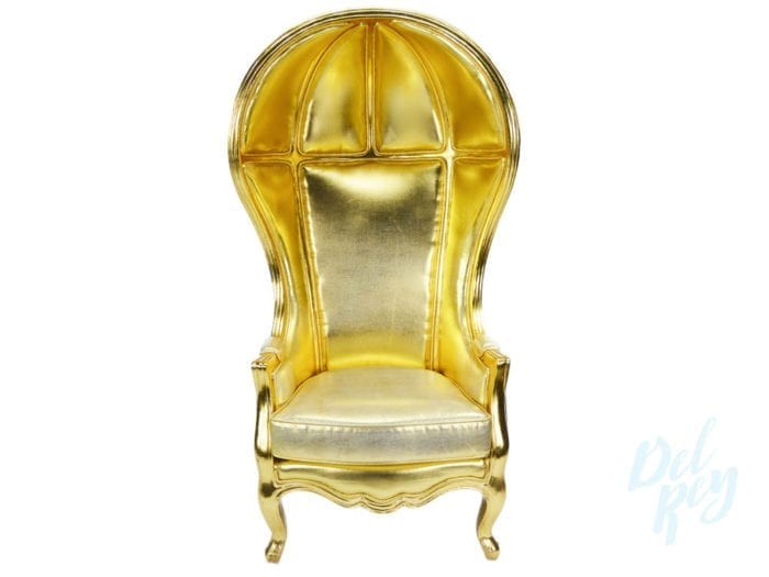 Gold Victorian Balloon Chair