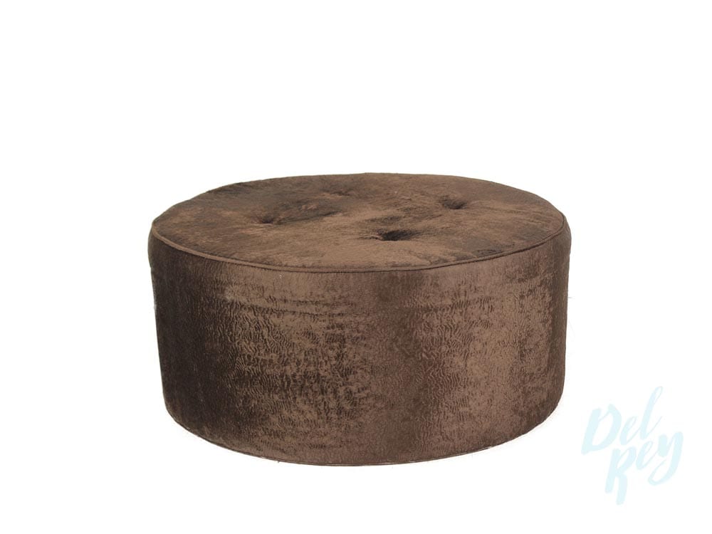 Faux store suede ottoman