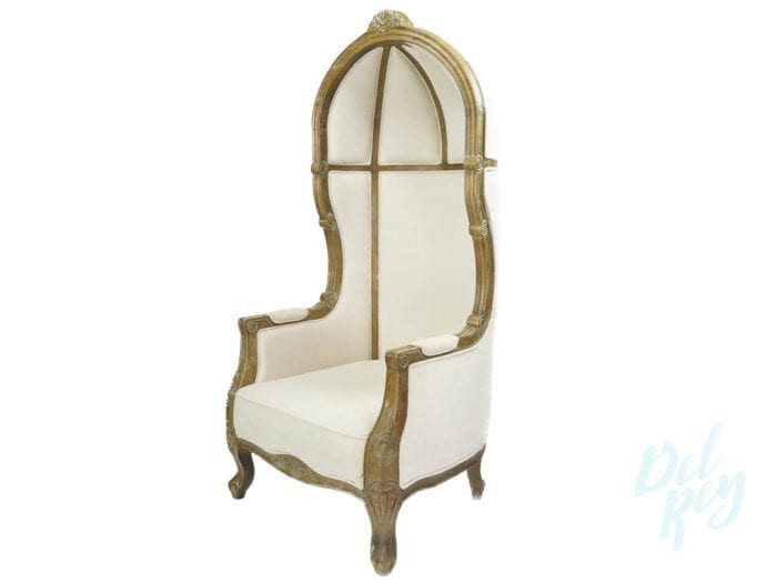 Venetian Oak Victorian Balloon Chair - Image 2