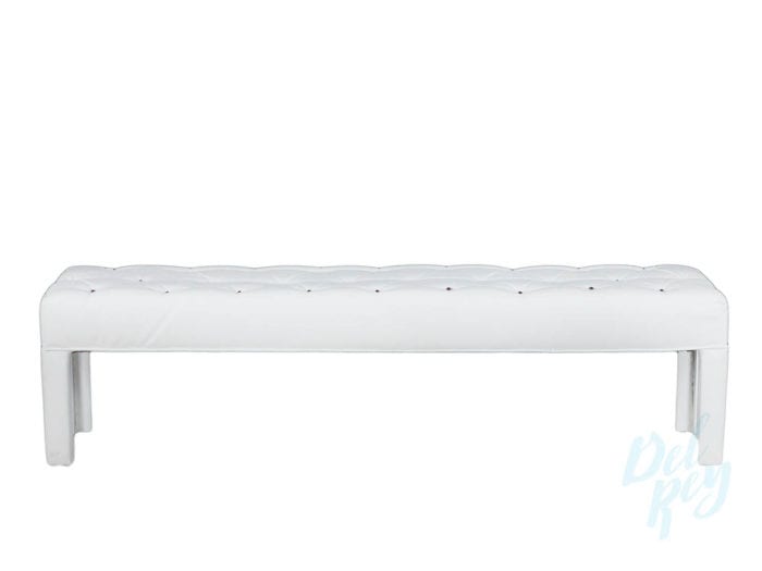 White Lounge Diamond Bench