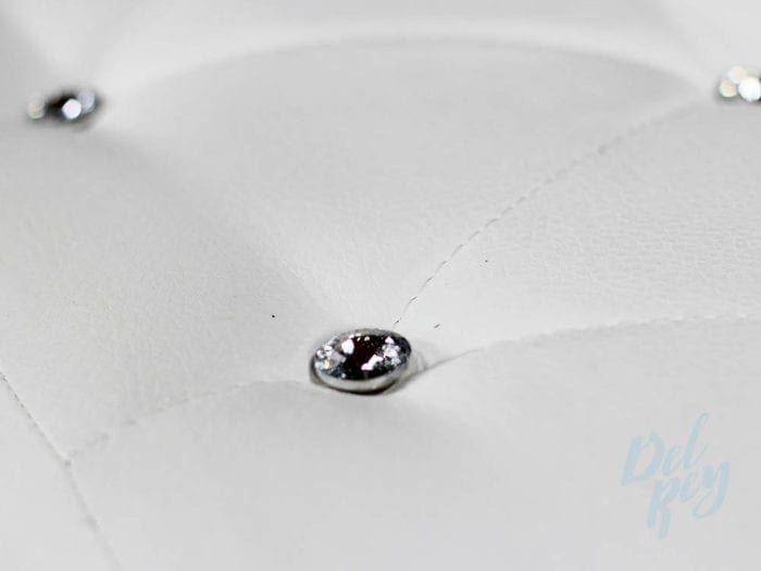 White Lounge Diamond Bench - Image 4
