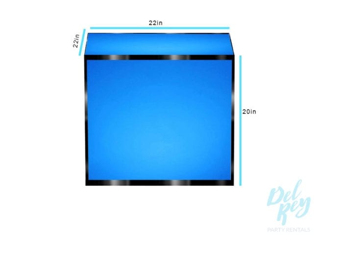 Lighted Cube Table 22" X 22" X 20" High - Image 2