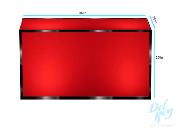 Lighted Cube table 36" X 36" X 20" High - Image 3