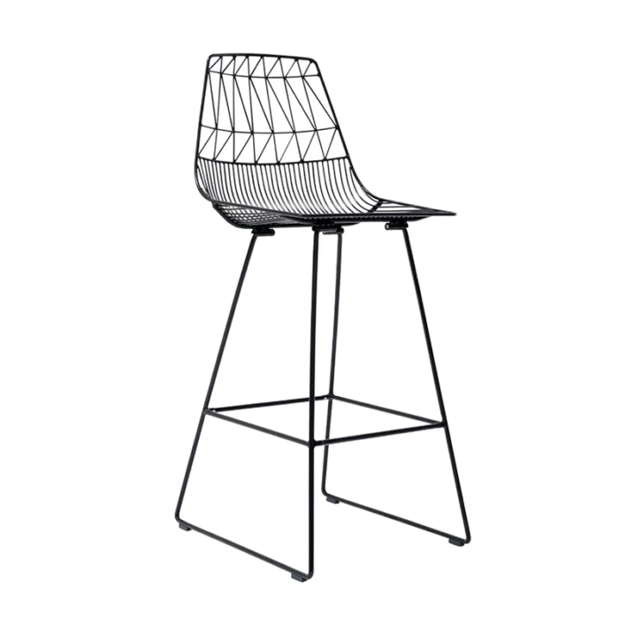 Hawaiian Contemporary Counter Bar Stool - Black