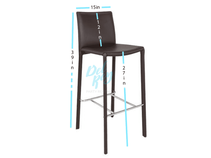 Modern Brown Barstool - Image 2