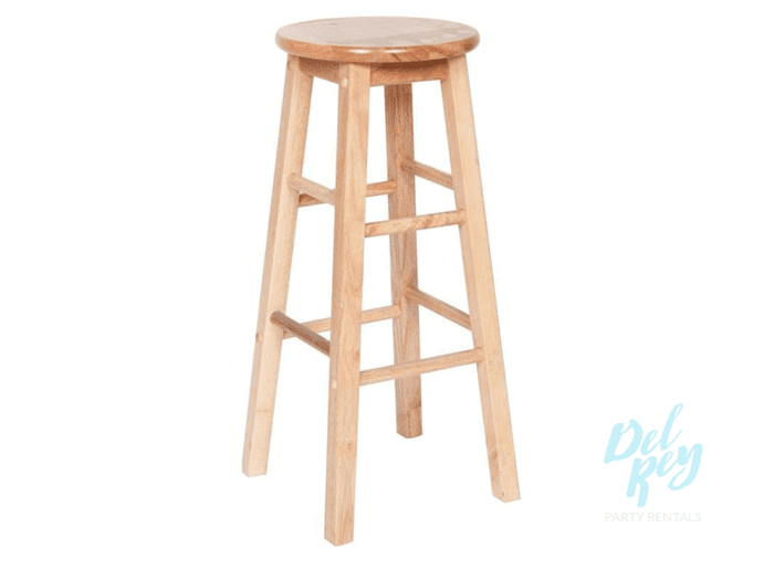 Natural Wood Bar Stool