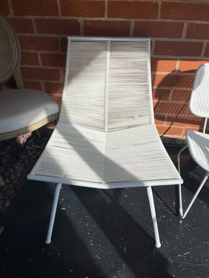 Nordic Outdoor Relaxing Chair and Ottoman