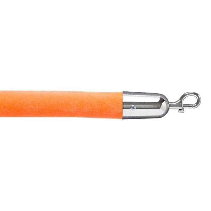 Orange Velvet Stanchion Rope - 6 ft. - Image 3