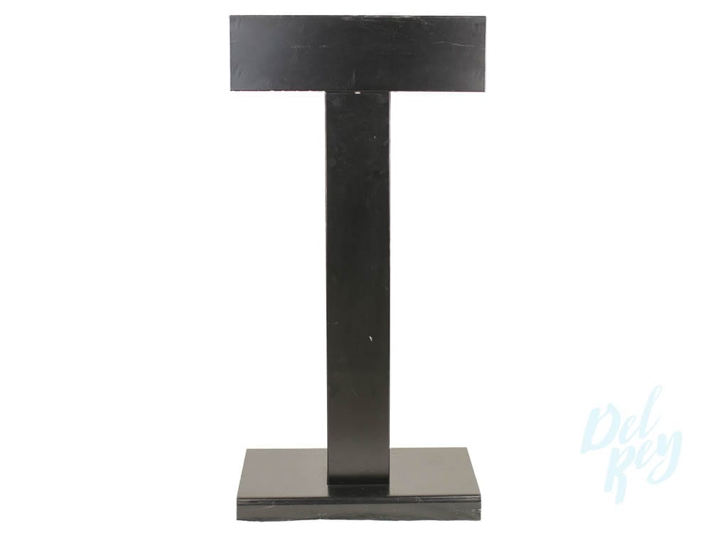 Black Metal Podium - Del Rey Party Rentals