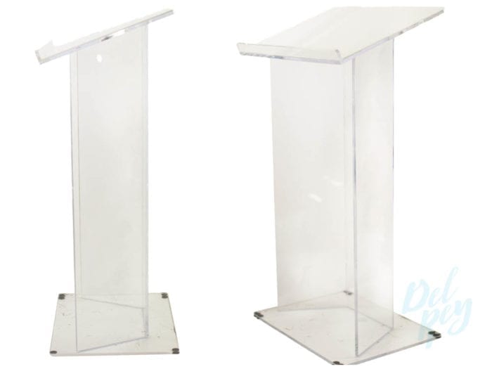 Clear Lucite Podium