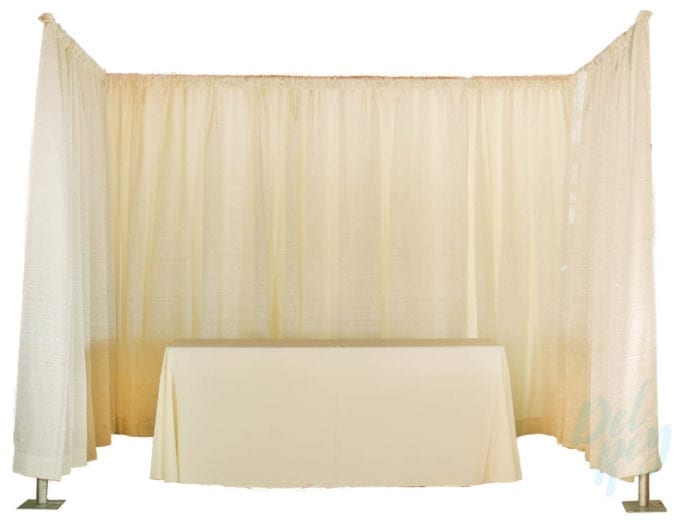 Ivory Booth Tall Sides with Table